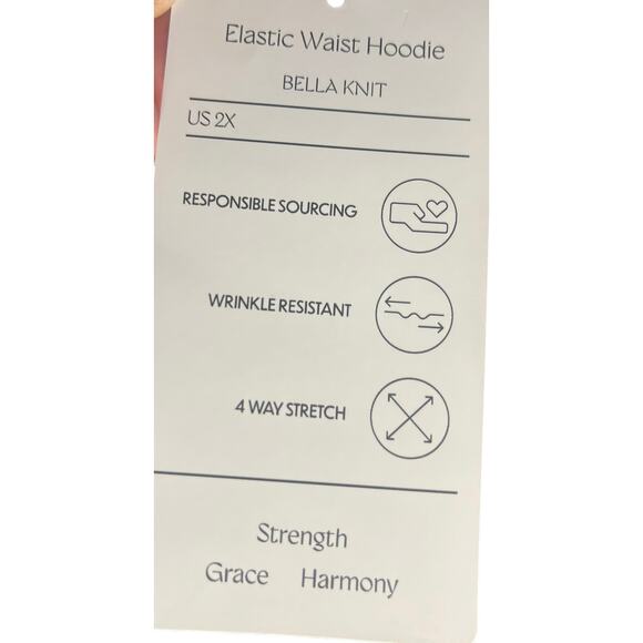 Isabella Quarter Zip Pullover Size 2X in Viola Purple - Picture 5 of 5